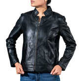 Womens Sofie Casual Leather Jacket